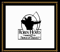 Robin Hood Prince of Thieves title screen for NES